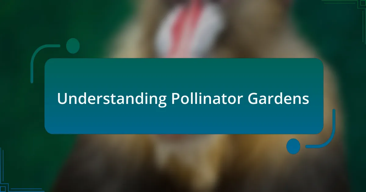 Understanding Pollinator Gardens